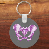 Porte-clés Pelvis violet femelle (Recto)