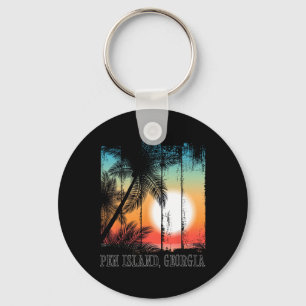 Porte-clés Pen Island Georgia Beach Palms Surf de vacances Su