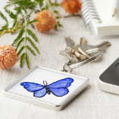 Porte-clés Pendentif de papillon bleu Porte - clés (Côté)