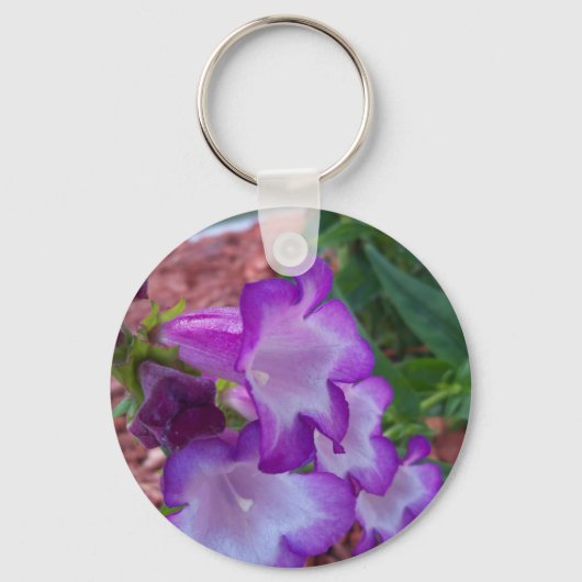Porte-clés Pendentif de phénix violet et blanc (Recto)