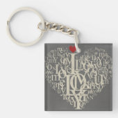 Porte-clés Pendentif Love (Devant)