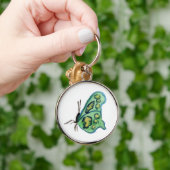 Porte-clés Pendentif Porte - clé papillon vert (Main)
