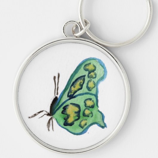 Porte-clés Pendentif Porte - clé papillon vert (Devant)