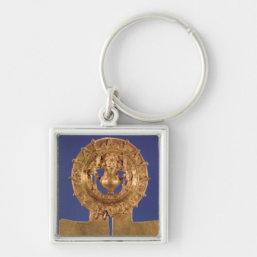 Porte-clés Pendentif représentant un disque du soleil, (Devant)