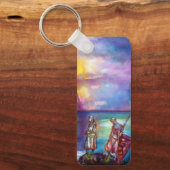 Porte-clés PENDRAGON Medieval Knights,Lake Sunset,Fantasy (Recto)