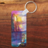Porte-clés PENDRAGON Medieval Knights,Lake Sunset,Fantasy (Verso)