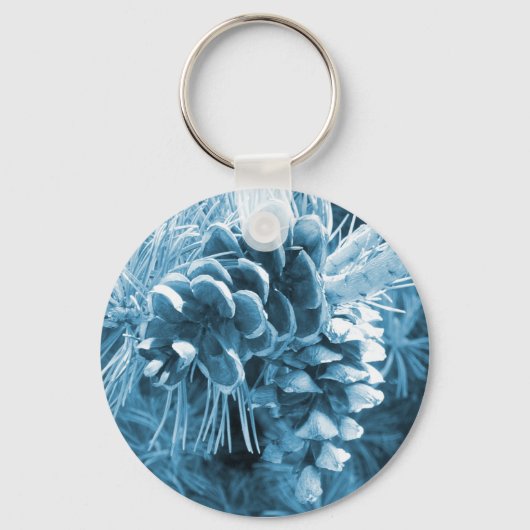Porte-clés Pénecone bleu glacé primitif (Recto)