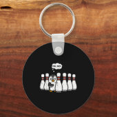 Porte-clés Penguin Bowling Ns Oh No Funny Bowler Player Men W (Recto)