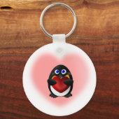 Porte-clés Penguin de la Saint Valentin au coeur (Recto)
