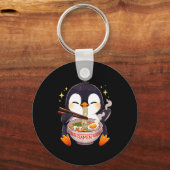 Porte-clés Penguin Eating Ramen (Recto)