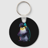 Porte-clés Penguin Gaming Animal Video Games Funny Penguin (Recto)