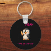 Porte-clés Penguin I'm Not Mean I'm Just Honest The Truth Hur (Recto)