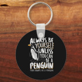 Porte-clés Penguin Lovers & Cute Penguins Always Be A Pen (Recto)