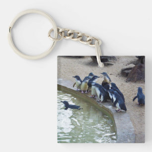 Porte-clés Penguin Relay : équipe de natation de la colonie d