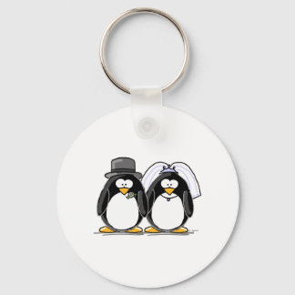 Porte-clés Penguins de mariée et de chambre