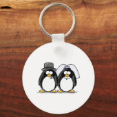 Porte-clés Penguins de mariée et de chambre (Recto)