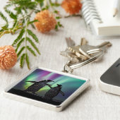 Porte-clés Penguins key ring beautiful aurora design (Côté)