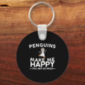 Porte-clés Penguins Make Me Happy You Not So Much Funny Pengu (Recto)