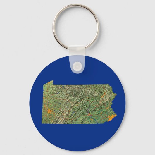 Porte-clés Pennsylvania Map Porte - clé (Recto)