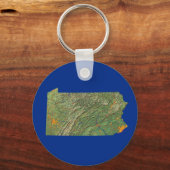 Porte-clés Pennsylvania Map Porte - clé (Recto)