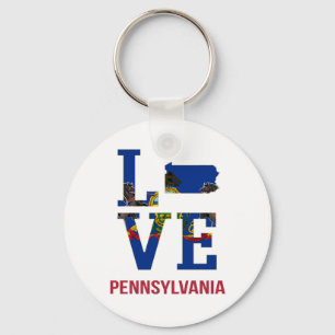 Porte-clés Pennsylvanie State Love USA