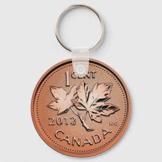 Porte-clés Penny canadienne 2013 (Recto)
