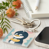 Porte-clés Penquin adorable (Devant Droit)