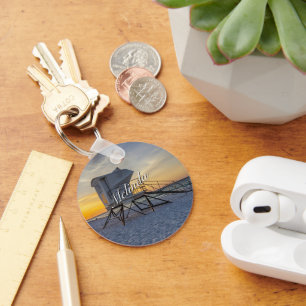 Porte-clés Pensacola Lifeguard Station Sunrise Porte - clé