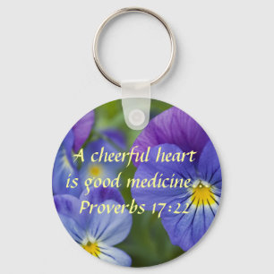 Porte-clés Pensée pourpre - gaieté