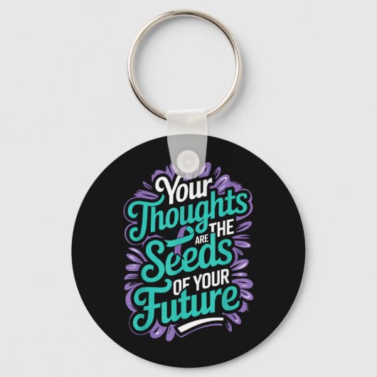 Porte-clés Pensées Graines De Santé Mentale Future Suicide (Recto)