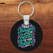Porte-clés Pensées Graines De Santé Mentale Future Suicide (Recto)