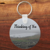 Porte-clés Penser à vous Foggy Paysage Photo Plage Fog (Recto)