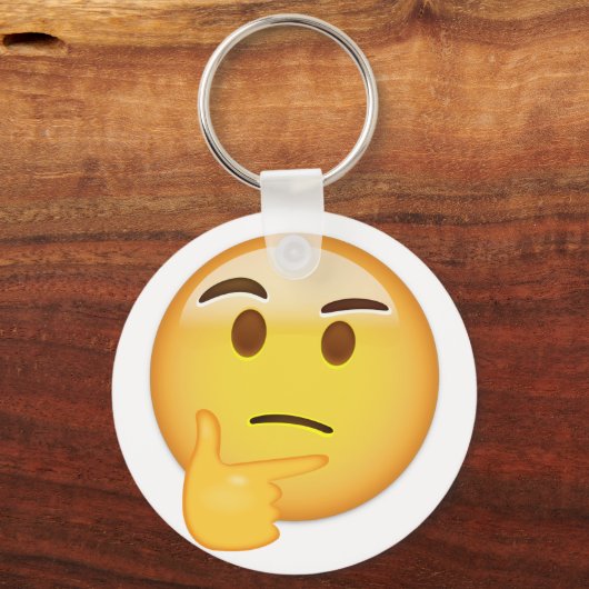 Porte-clés Penser face Emoji (Recto)