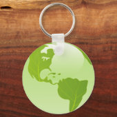 Porte-clés penser porte - clé vert (Recto)