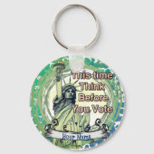 Porte-clés Pensez à la liberté des votes (Recto)