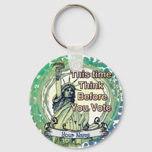 Porte-clés Pensez à la liberté des votes (Recto)
