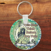 Porte-clés Pensez à la liberté des votes (Recto)