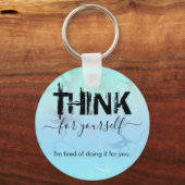 Porte-clés Pensez à votre Porte - clé de boutons (Recto)