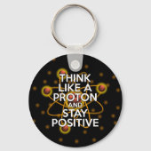 PORTE-CLÉS PENSEZ COMME UN PROTON ET RESTEZ POSITIF (Verso)