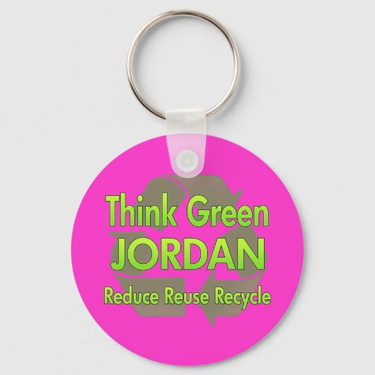 Porte-clés Pensez Green Jordan (Recto)