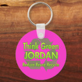 Porte-clés Pensez Green Jordan (Recto)