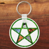 Porte-clés Pentacle avec éléments (Recto)