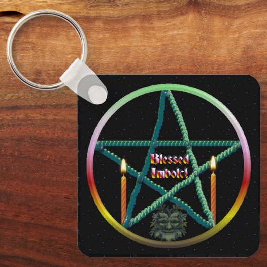 Porte-clés Pentacle Imbolc (Recto)