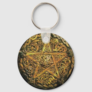 Porte-clés Pentacle or