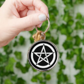 Porte-clés Pentagram Wiccan Samhain Halloween (Main)