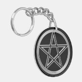 Porte-clés Pentagramme argenté (Devant gauche)