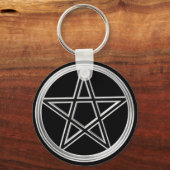 Porte-clés Pentagramme argenté (Recto)