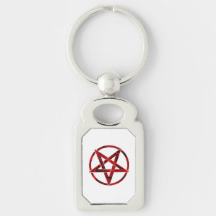 Porte-clés Pentagramme du Diable Rouge