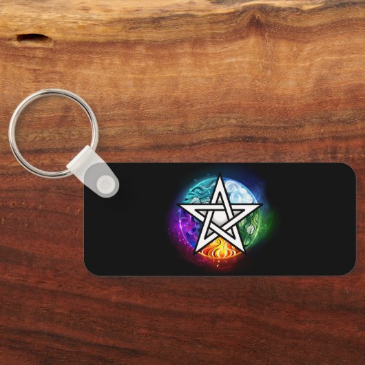 Porte-clés pentagramme du Wiccan (Verso)