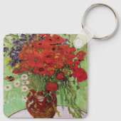Porte-clés Pépites rouges et marguerites par Vincent Van Gogh (Dos)